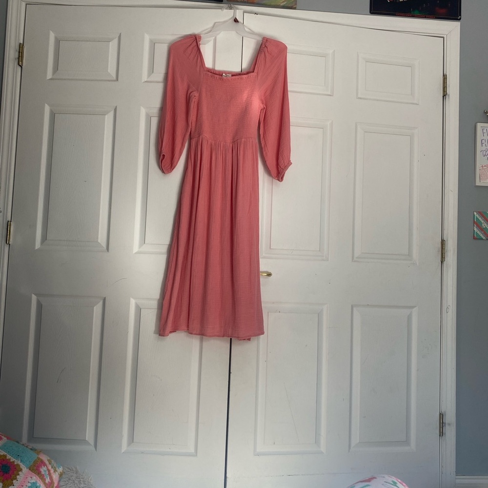 beachlunchlounge Coral Midi Dress